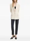 Iceberg Single-breasted Padded-shoulder Blazer In Neutral