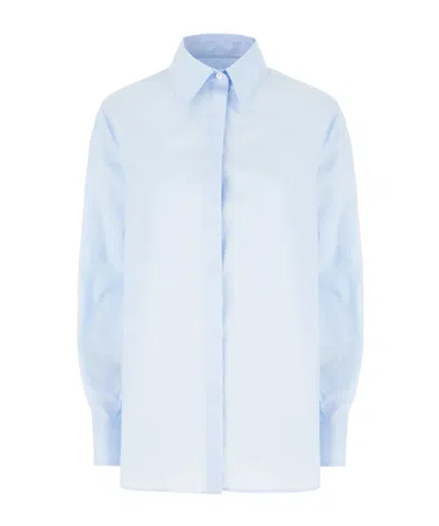 Iceberg Snap-button Long-sleeved Shirt In Blue