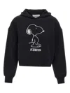 Iceberg Snoopy-print Hooded Sweatshirt In Black