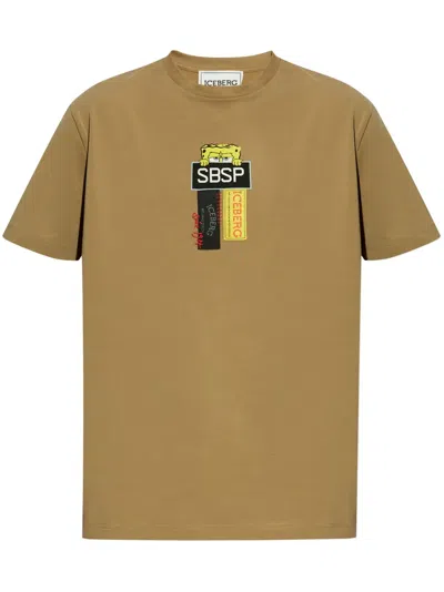 Iceberg Sponge Bob-print T-shirt In 中性色