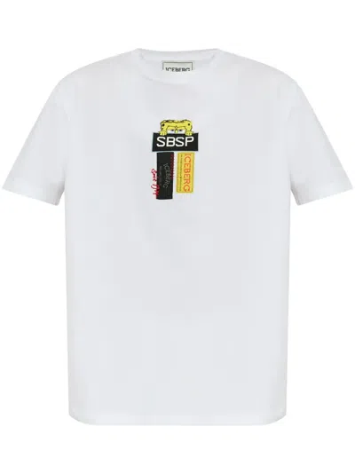 Iceberg Sponge Bob-print T-shirt In 白色