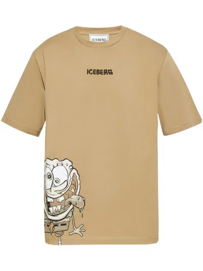 Iceberg Spongebob-print T-shirt In Neutrals