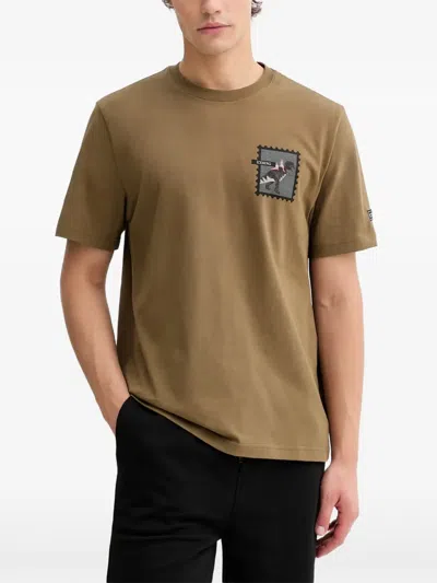 Iceberg Stamp-patch T-shirt In Brown