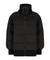 Iceberg Stand-up Collar Zipper Cotton Coat In Black