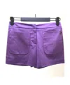 Iceberg Straight Shorts In Purple