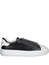 Iceberg Striped Lace-up Sneakers In Black