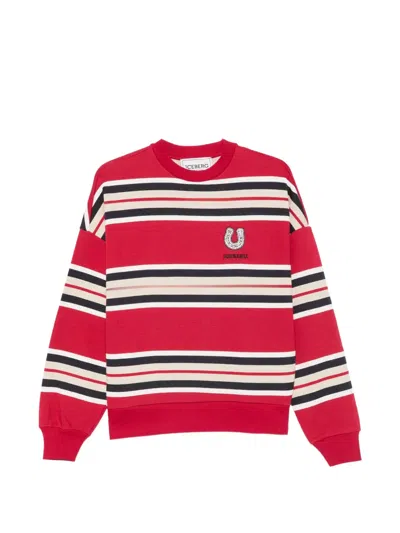 Iceberg Striped Sequin-embellished Sweatshirt In Multi
