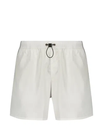Iceberg Elastic Waist Swimming Shorts In White