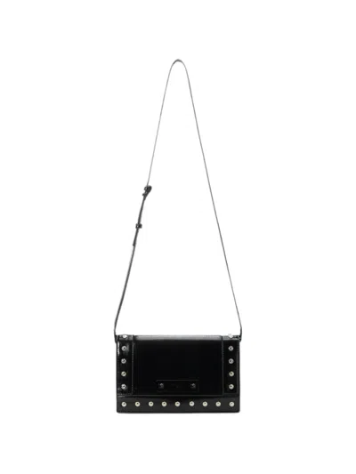 Iceberg Stud-embellished Shoulder Bag In Black