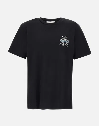 Iceberg Cotton Jersey Black T Shirt Made In Italy