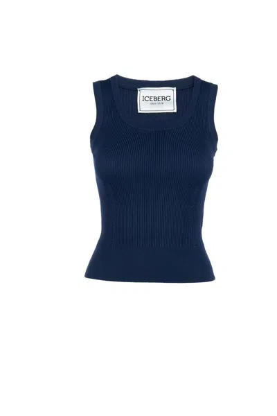 Iceberg T-shirt In Classic Blue