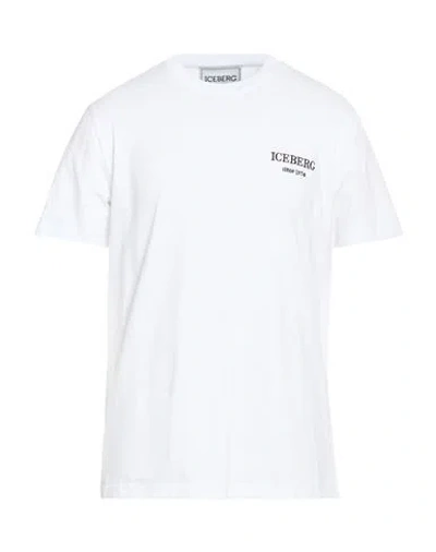 Iceberg T-shirt Jersey Man T-shirt White Size Xl Cotton