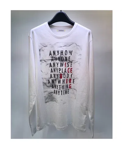 Iceberg T-shirt With Round Neck And Long Sleeves In Gray