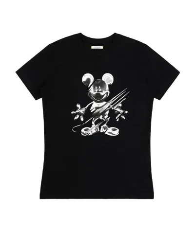 Iceberg T-shirt With Round Neck And Short Sleeves Logo In Black