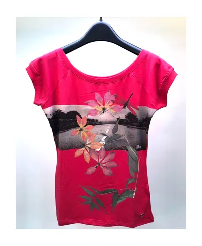 Iceberg T-shirt With Round Neck And Short Sleeves In Red