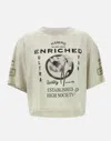 Iceberg Grey Tie Dye Cotton T Shirt In Beige/grey
