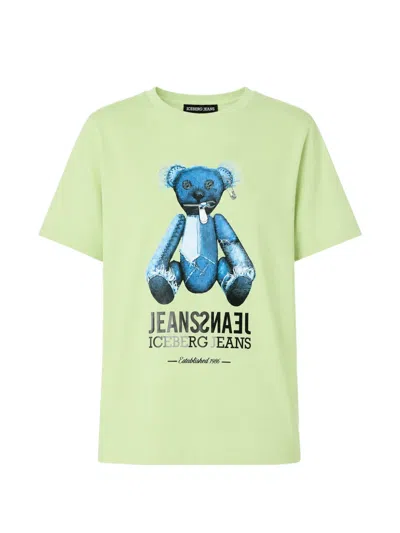 Iceberg Teddy Bear-print T-shirt In Green