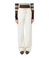 Iceberg Tie-dye Detail Casual Pants In White