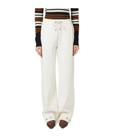 Iceberg Tie-dye Detail Casual Pants In White