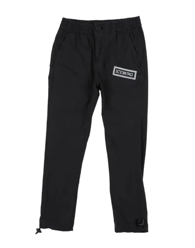 Iceberg Babies'  Toddler Boy Pants Black Size 6 Cotton, Elastane