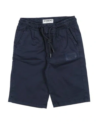 Iceberg Babies'  Toddler Boy Shorts & Bermuda Shorts Midnight Blue Size 5 Cotton, Elastane