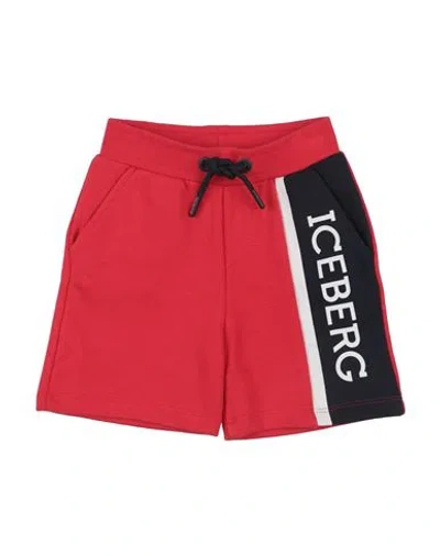 Iceberg Babies'  Toddler Boy Shorts & Bermuda Shorts Red Size 3 Cotton, Polyester