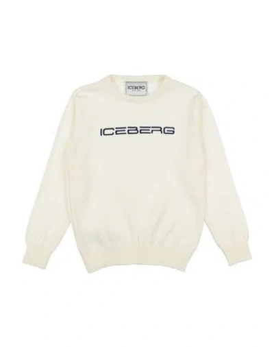 Iceberg Babies'  Toddler Boy Sweater Ivory Size 6 Cotton In Neutral