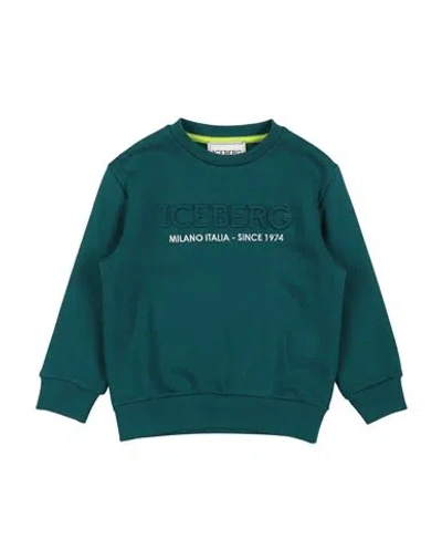 Iceberg Babies'  Toddler Boy Sweatshirt Dark Green Size 6 Cotton, Polyester
