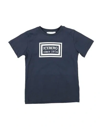 Iceberg Babies'  Toddler Boy T-shirt Midnight Blue Size 4 Cotton