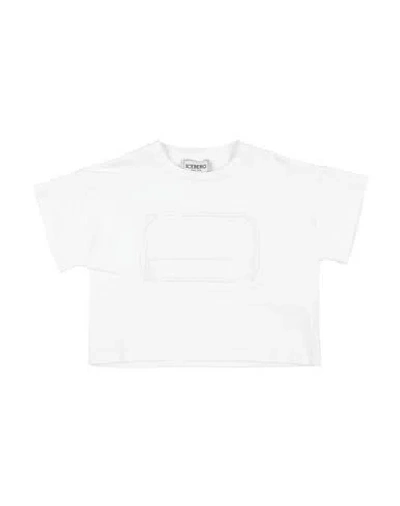 Iceberg Babies'  Toddler Girl T-shirt White Size 6 Cotton, Elastane