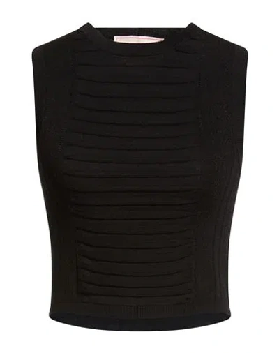 Iceberg Top Maglia Woman Top Black Size S Viscose, Polyamide