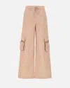 Iceberg Blush Parachute Cargo Fit Trousers