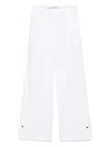 Iceberg Trousers With Concealed Fastening And Functional Pockets In White