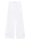 Iceberg Trousers With Concealed Fastening And Functional Pockets In White