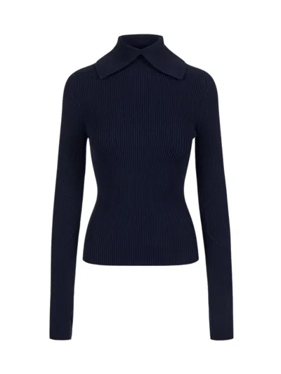 Iceberg Turtle Neck Sweather In Blue