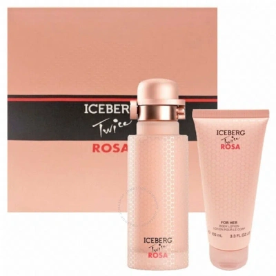 Iceberg Twice Rosa Gift Set Fragrances 8057714450395 In Red   / Pink