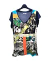 Iceberg V-collar Short-sleeved T-shirt In Black