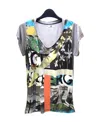 Iceberg V-collar Short-sleeved T-shirt In Multicolor