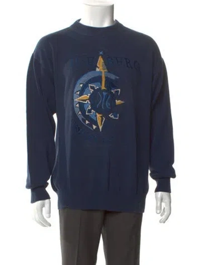 Pre-owned Iceberg Vintage 1990's Pullover In Blue