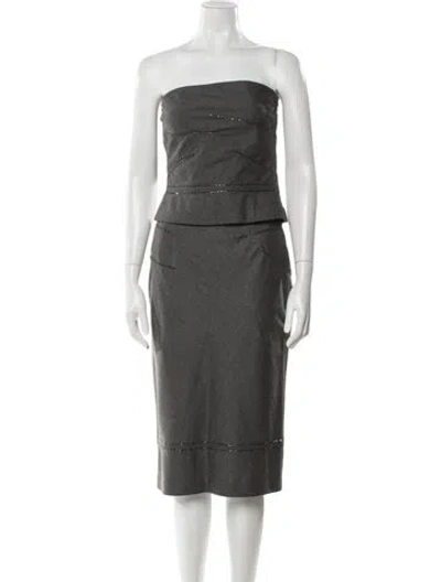 Pre-owned Iceberg Vintage 1990's Skirt Set In Gray