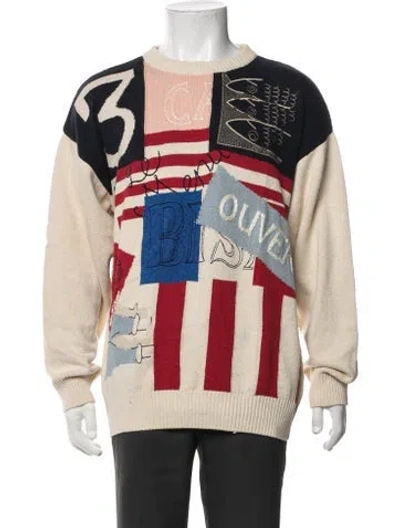 Pre-owned Iceberg Vintage Graphic Print Pullover In Neutrals