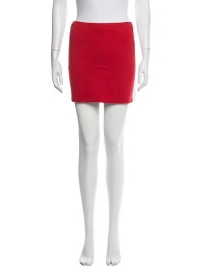 Pre-owned Iceberg Vintage Mini Skirt In Red