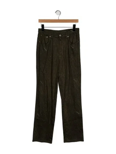 Pre-owned Iceberg Vintage Straight Leg Pants In Green