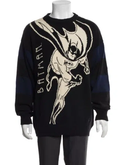 Pre-owned Iceberg Vintage Virgin Wool Pullover In Black
