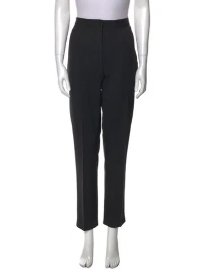 Pre-owned Iceberg Virgin Wool Straight Leg Pants In Gray