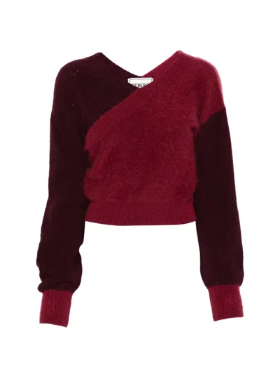 Iceberg V-neck Sweater In Red