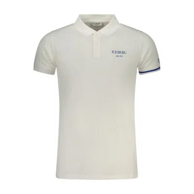Iceberg White Cotton Men's Polo Shirt In Neutral