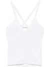 Iceberg Ribbed Cross-strap Suspenders In White