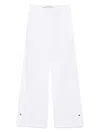 Iceberg Trousers With Concealed Fastening And Functional Pockets In White
