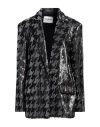 ICEBERG ICEBERG WOMAN BLAZER BLACK SIZE 8 POLYESTER, ELASTANE